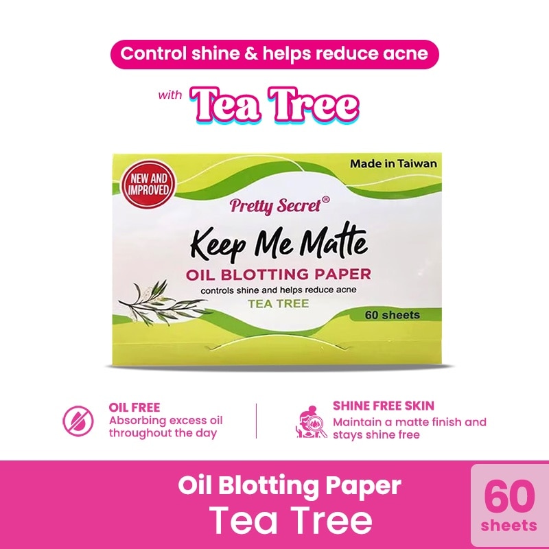 Oil Blotter - Tea Tree 60 sheets