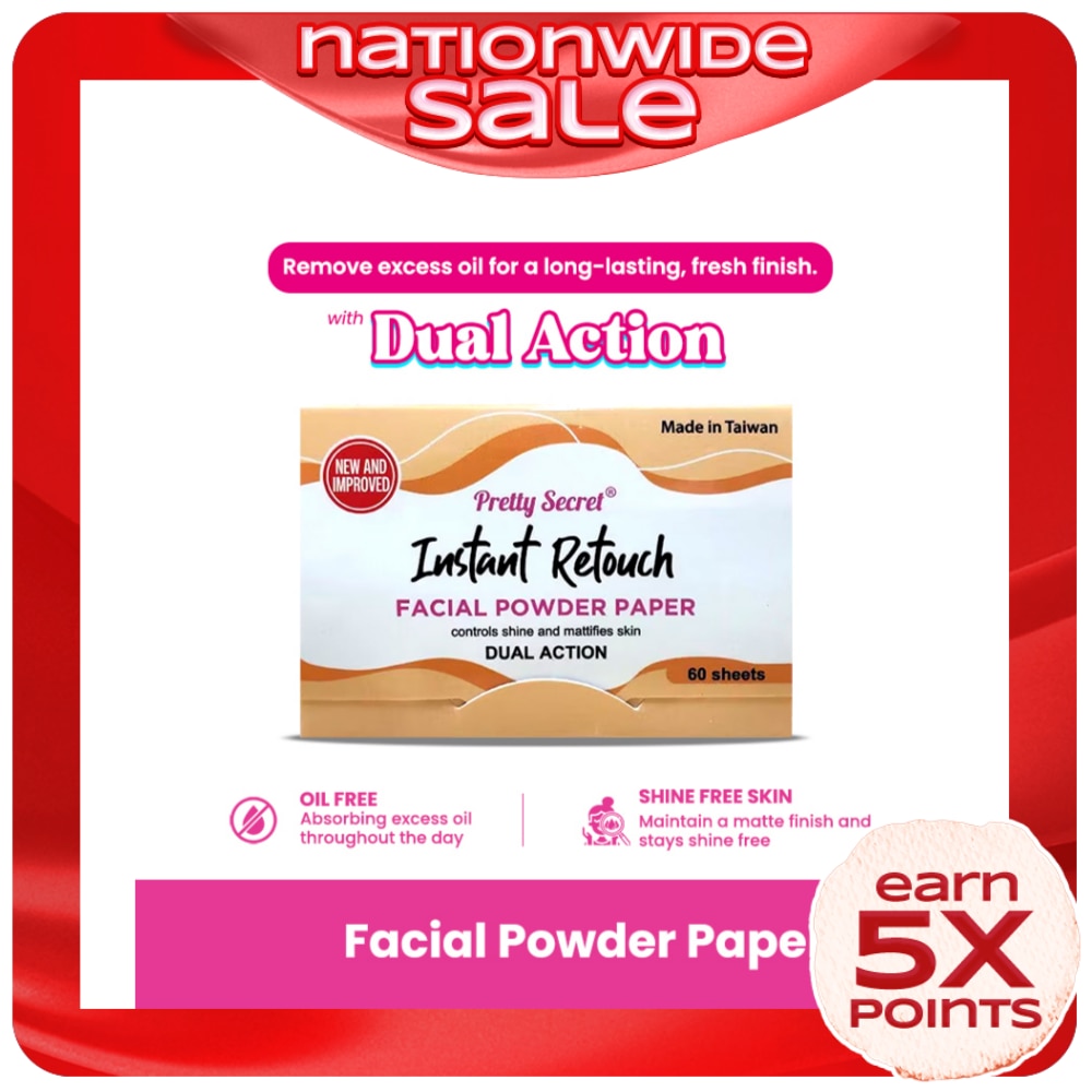 Facial Powder Paper 60 sheets