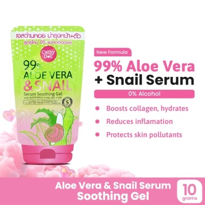 CATHY DOLL Aloe Vera & Snail Serum Soothing Gel 10g