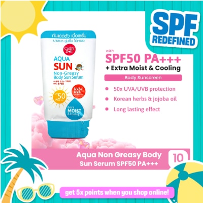 CATHY DOLL - Aqua Sun Non Greasy Body Sun Serum SPF50 PA+++ 10ml