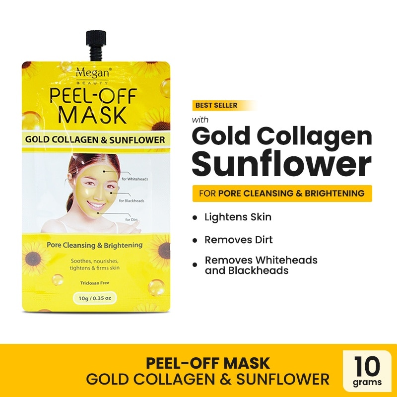 Gold Collagen  Peel Off Clay Mask 10g