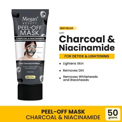 MEGAN MEGAN Peel Off Mask Charcoal N Niacinamide 50g
