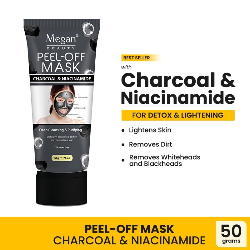 MEGAN Peel Off Mask Charcoal N Niacinamide 50g