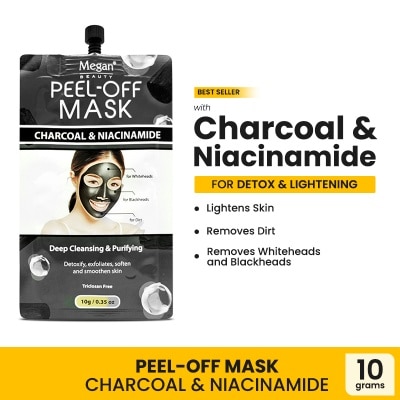 MEGAN MEGAN Beauty Peel Off Mask Charcoal N Niacinamide 10g