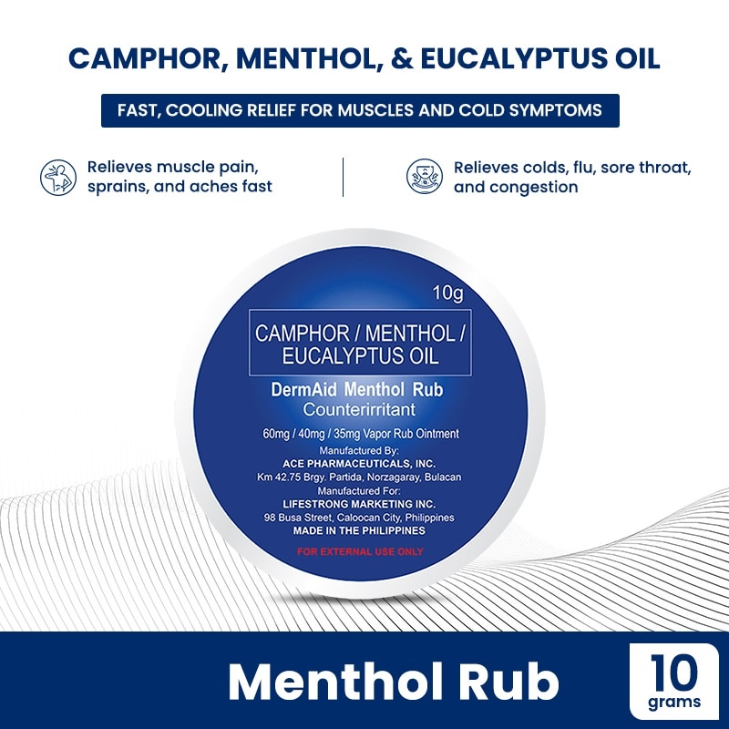 Menthol Rub 10g