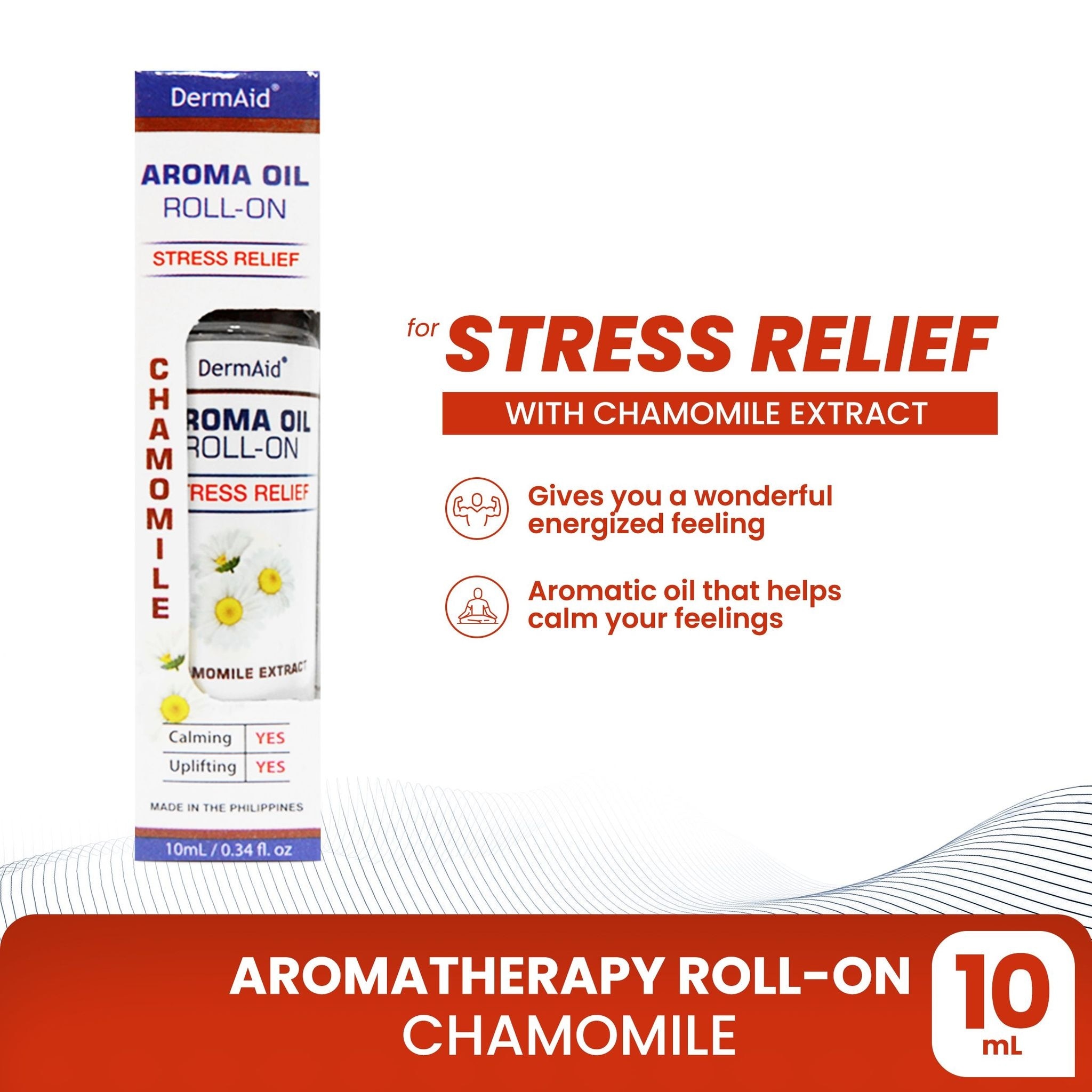 Aroma Roll-on with Chamomile Extract Stress Relief