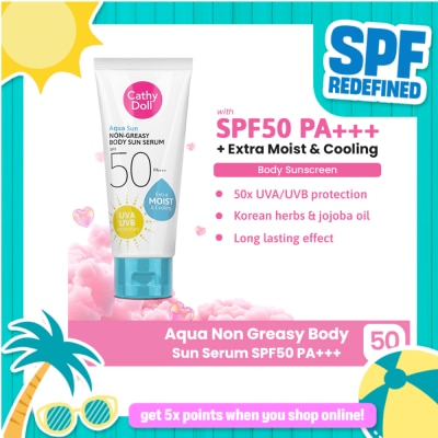 CATHY DOLL - Aqua Sun Non Greasy Body Sun Serum Spf50 50ml