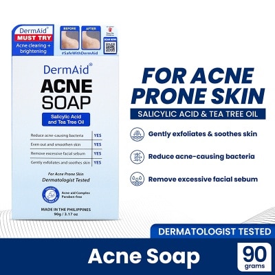 DERMAID, Acne Soap Facial Cleansing Bar 90g | Watsons Philippines