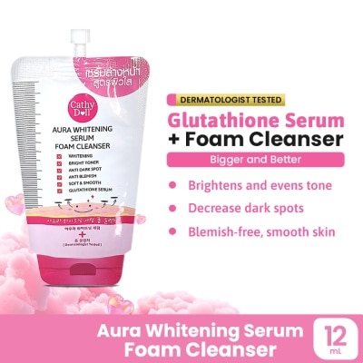 CATHY DOLL Aura Whitening Serum Foam Cleanser 12ml