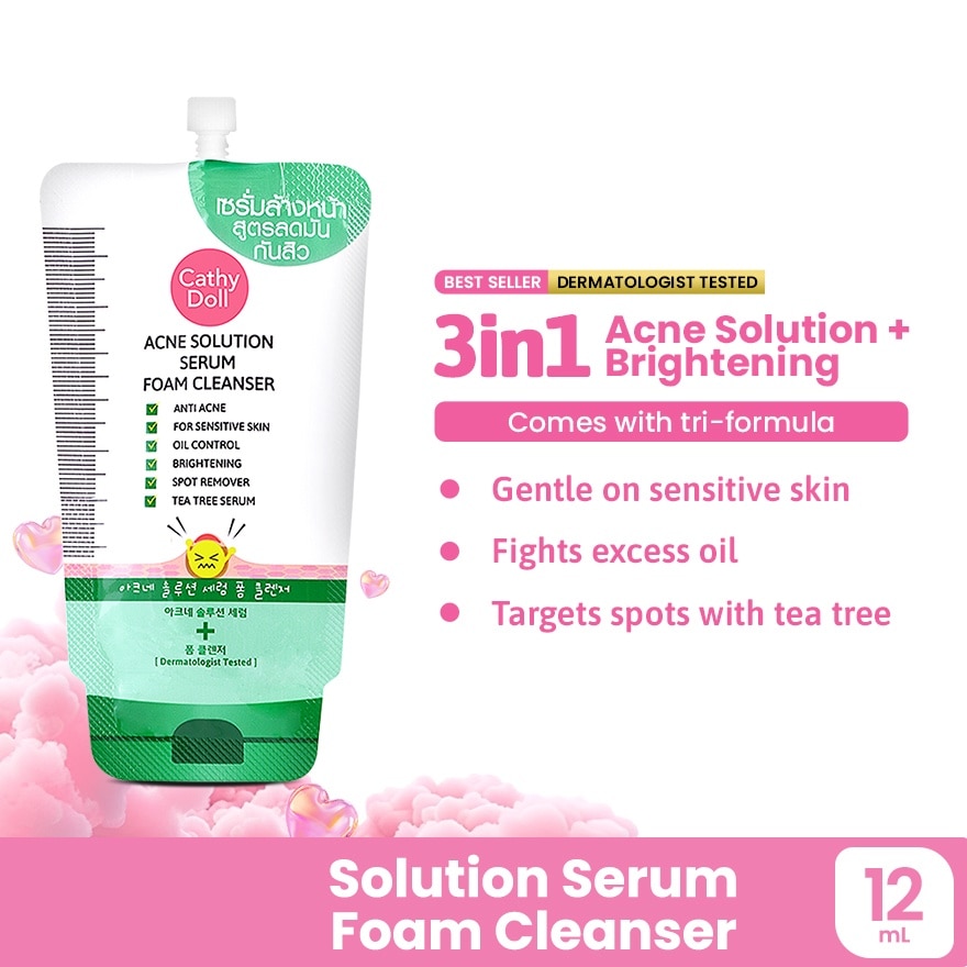 Acne Solution Serum Foam Cleanser 12ml