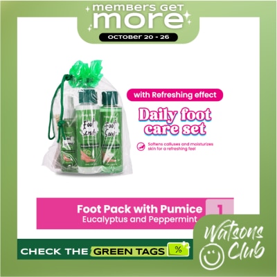 PRETTY SECRET Eucalyptus and Peppermint Foot Pack with Pumice 4 x 120ml image