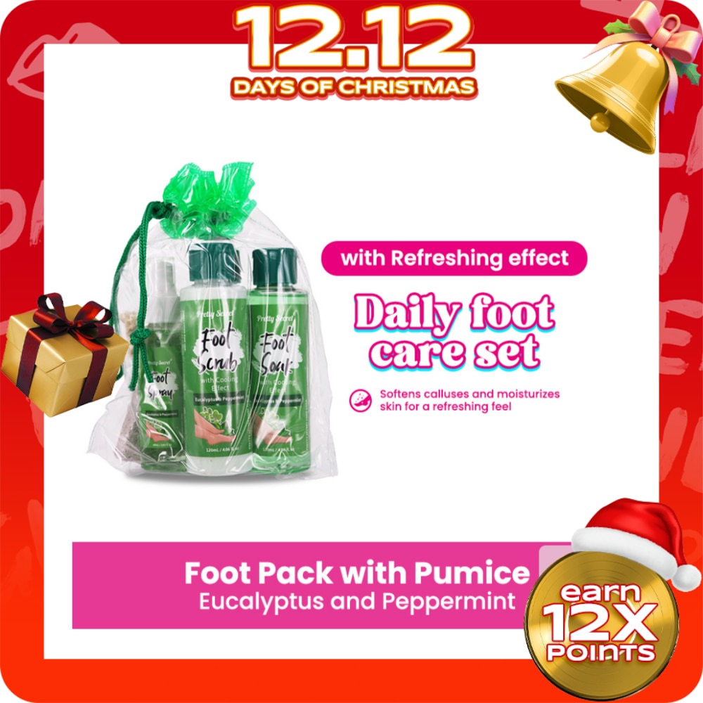 Eucalyptus and Peppermint Foot Pack with Pumice 4 x 120ml