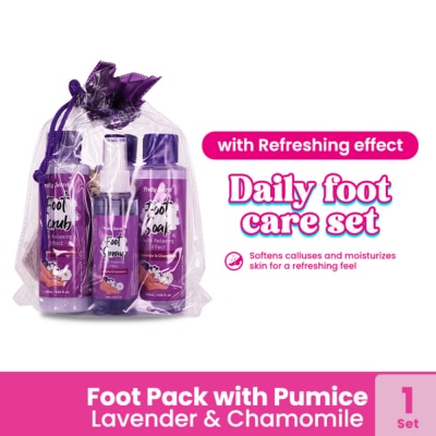 PRETTY SECRET - Lavender and Chamomile Foot Pack with Pumice 4 x 120ml