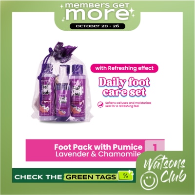 PRETTY SECRET Lavender and Chamomile Foot Pack with Pumice 4 x 120ml image