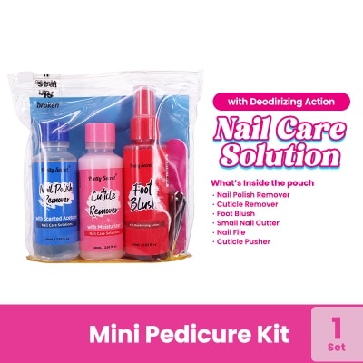 PRETTY SECRET Mini Pedicure Kit 3 x 60ml