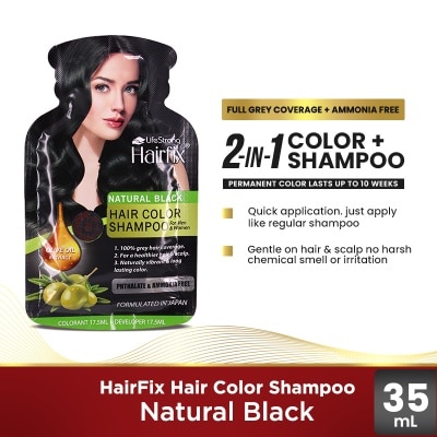 HAIRFIX Natural Black Hair Color Shampoo 35ml