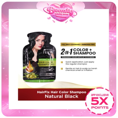 HAIRFIX - Natural Black Hair Color Shampoo 35ml