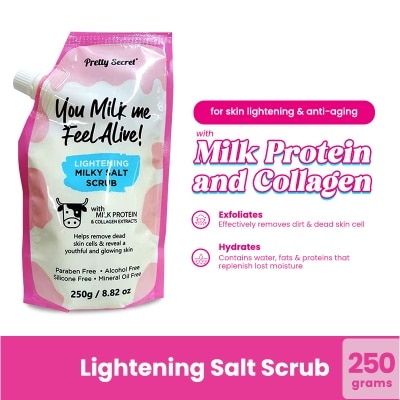 PRETTY SECRET Lightening Milky Salt Scrub 250g