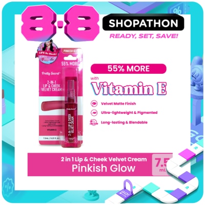 PRETTY SECRET - 2-In-1 Lip and Cheek Velvet Cream Pinkish Glow 3ML image