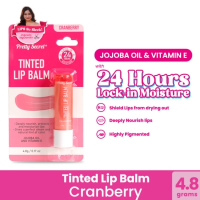 PRETTY SECRET - Cranberry Tinted Lip Balm 4.8g