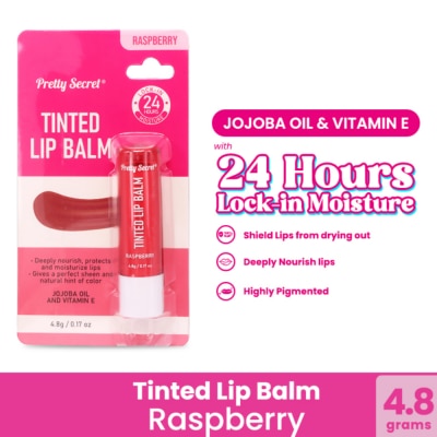 PRETTY SECRET - Raspberry Tinted Lip Balm 4.8g