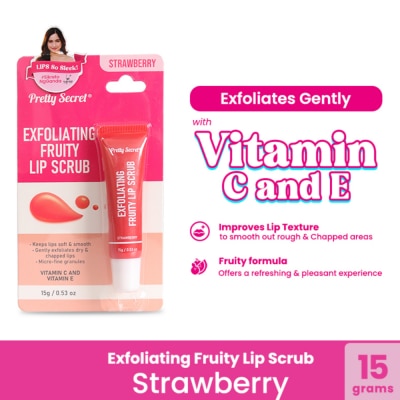 PRETTY SECRET - PRETTY SECRET Exfoliating Lip Scrub Strawberry15g