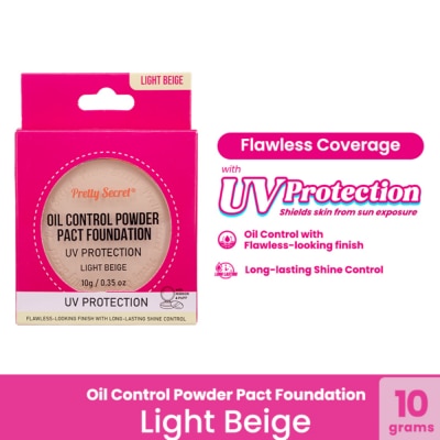 PRETTY SECRET - Face Powder Pact Light Beige 10g