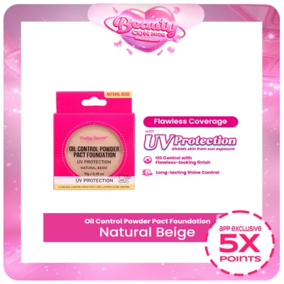 PRETTY SECRET - Face Powder Pact Natural Beige 10g