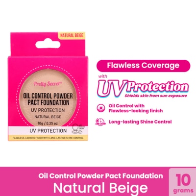 PRETTY SECRET - Face Powder Pact Natural Beige 10g