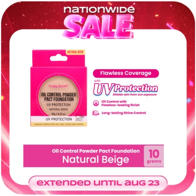 PRETTY SECRET - Face Powder Pact Natural Beige 10g image