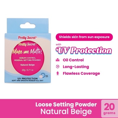 PRETTY SECRET Loose Setting Powder Natural Beige 20g