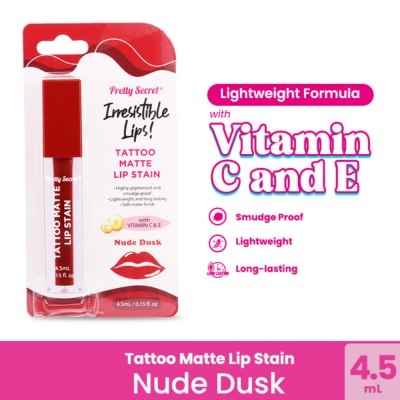 PRETTY SECRET - Tattoo Matte Lip Stain Nude Dusk 4.5ml