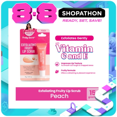 PRETTY SECRET - PRETTY SECRET Exfoliating Lip Scrub Peach 15g image