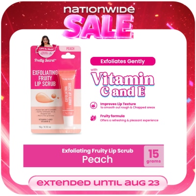 PRETTY SECRET - PRETTY SECRET Exfoliating Lip Scrub Peach 15g image