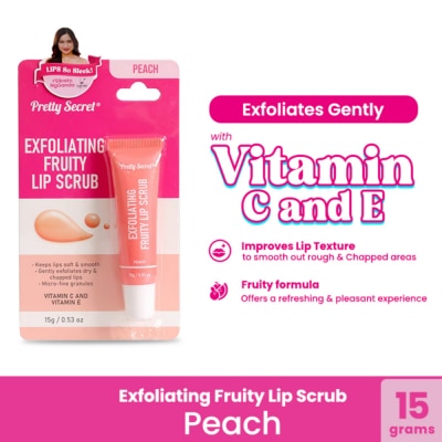 PRETTY SECRET - PRETTY SECRET Exfoliating Lip Scrub Peach 15g