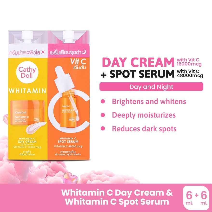 Whitamin C Day Cream & Whitamin C Spot Serum 6ML + 6ML