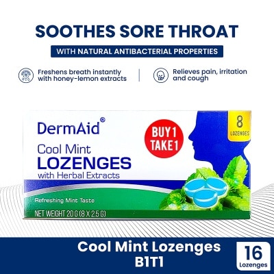 DERMAID Dermaid Crelief Cool Mint Lozenges 8S