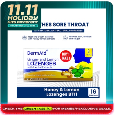 DERMAID Dermaid C Ginger And Lemon Lozenges 8S image