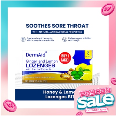 DERMAID Dermaid C Ginger And Lemon Lozenges 8S image