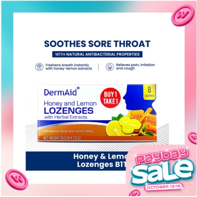 DERMAID Dermaid Cmrelief Honey And Lemon Lozenges 8S Freshen The Breath And Easily Offer Relief For Pain While Reducing Inflammation. image