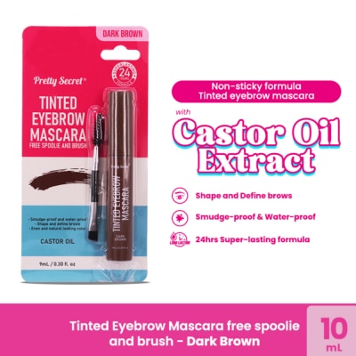 PRETTY SECRET - Tinted Eyebrow Mascara 9ML- Dark Brown