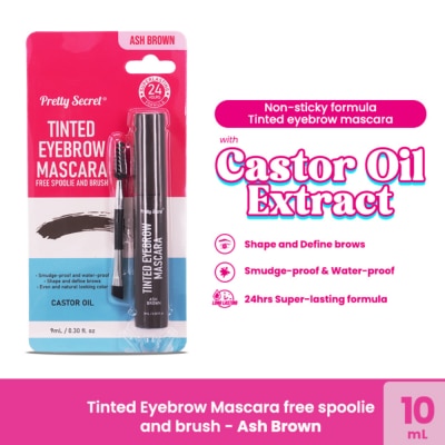PRETTY SECRET - Tinted Eyebrow Mascara 9ML- Ash Brown
