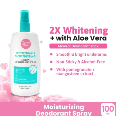 CATHY DOLL - Whitening & Moisturizing Mineral Deodorant Spray 100ml