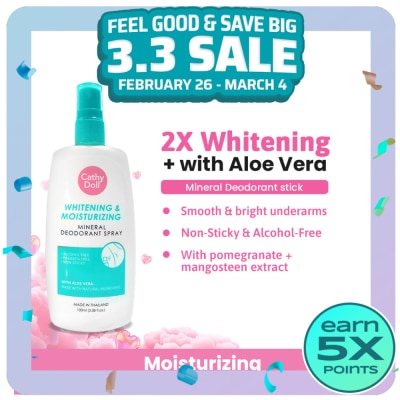 CATHY DOLL Whitening & Moisturizing Mineral Deodorant Spray 100ml