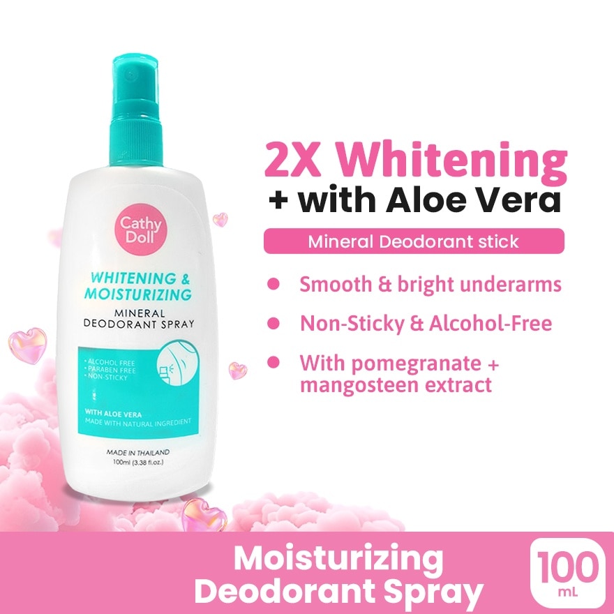 Whitening & Moisturizing Mineral Deodorant Spray 100ml