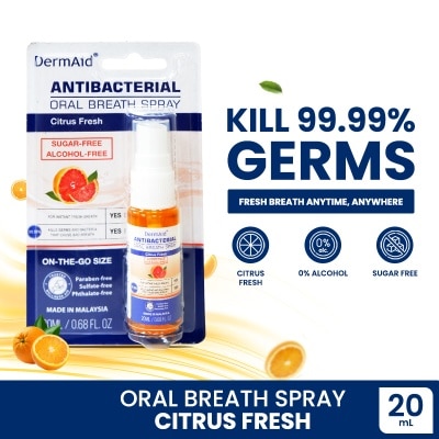 DERMAID DERMAID Antibacterial Oral Breath Spray Citrus Fresh 20ml