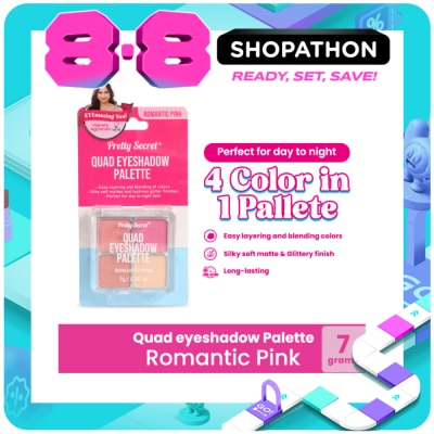 PRETTY SECRET - Quad Eyeshadow Palette - Romantic Pink 7g image