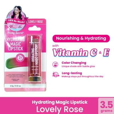 PRETTY SECRET - Hydrating Magic Lipstick - Lovely Rose 3.5g