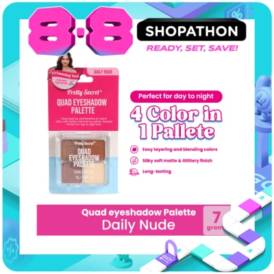 PRETTY SECRET - Quad Eyeshadow Palette - Daily Nude 7g image
