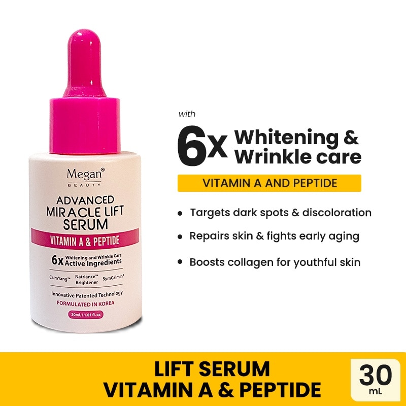 MEGAN Beauty Advanced Miracle Lift Serum 30ml Vitamin A N Peptide